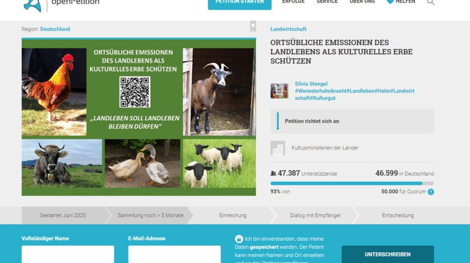 Der Hahn gehört dazu